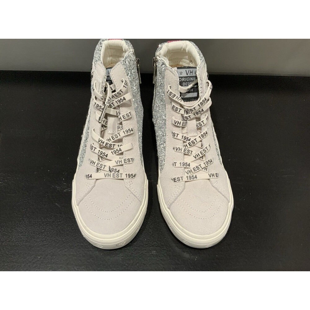 NWOB Vintage Savana Ray Leather Hightop Sneakers Size 8